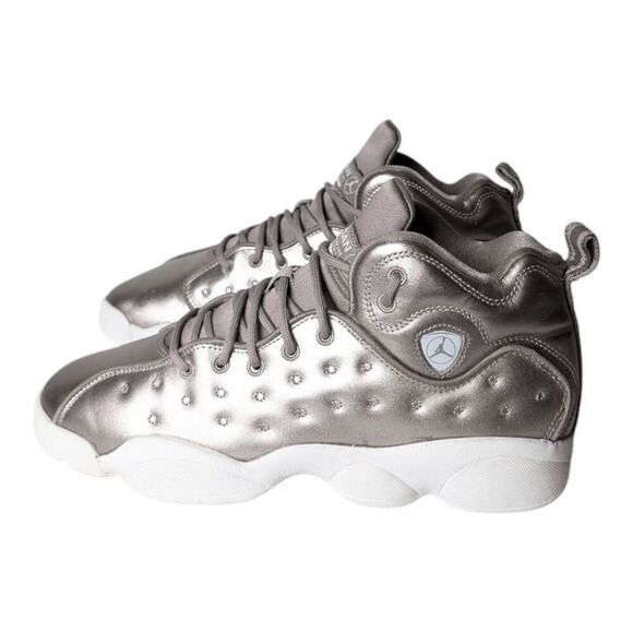 NIKE Air Jordan Jumpman Team 2 SE "Sepia Stone' Sneakers Size 7Y/8.5W - Picture 2 of 9